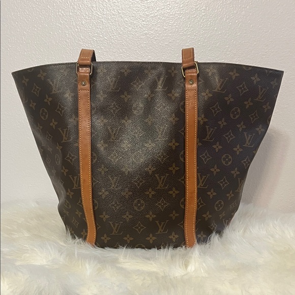 Louis Vuitton Monogram Large Sac Shopping Tote With Leather Interior - Picture 1 of 6
